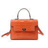 Snake Print Women Handbag Shoulder Tote Bag-Orange