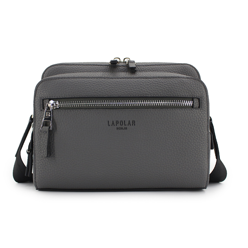 Men's Lychee Print Shoulder Bag Crossbody Bag