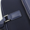 Men's Leather Nylon laptop Briefcase - Blue