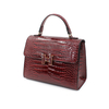 Ladies Snake Print Bag Shoulder Bag Handbag-Wine Red