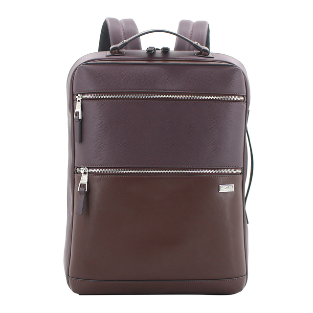 Large Capacity Leather Laptop Backpack