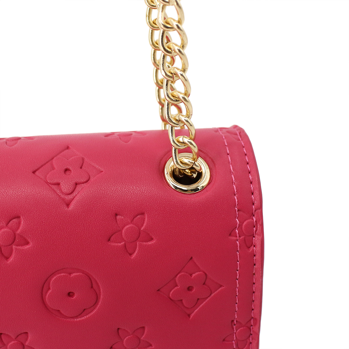 Printed Chain Square Bag Crossbody Bag Shoulder Bag