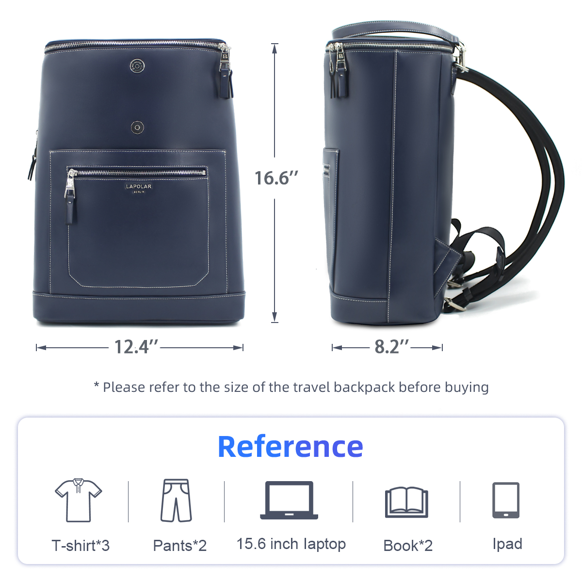 Business Casual Flap Laptop Backpack