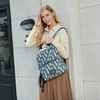Women's Alphabet Printed Commuter School Backpack