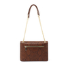 Snake Print Sling Handbag with Chain Sling