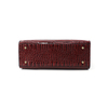 Women Large Capacity Crocodile Print Bag Shoulder Bag Crossbody Bag-Wine Red