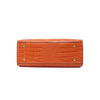 Snake Print Women Handbag Shoulder Tote Bag-Orange