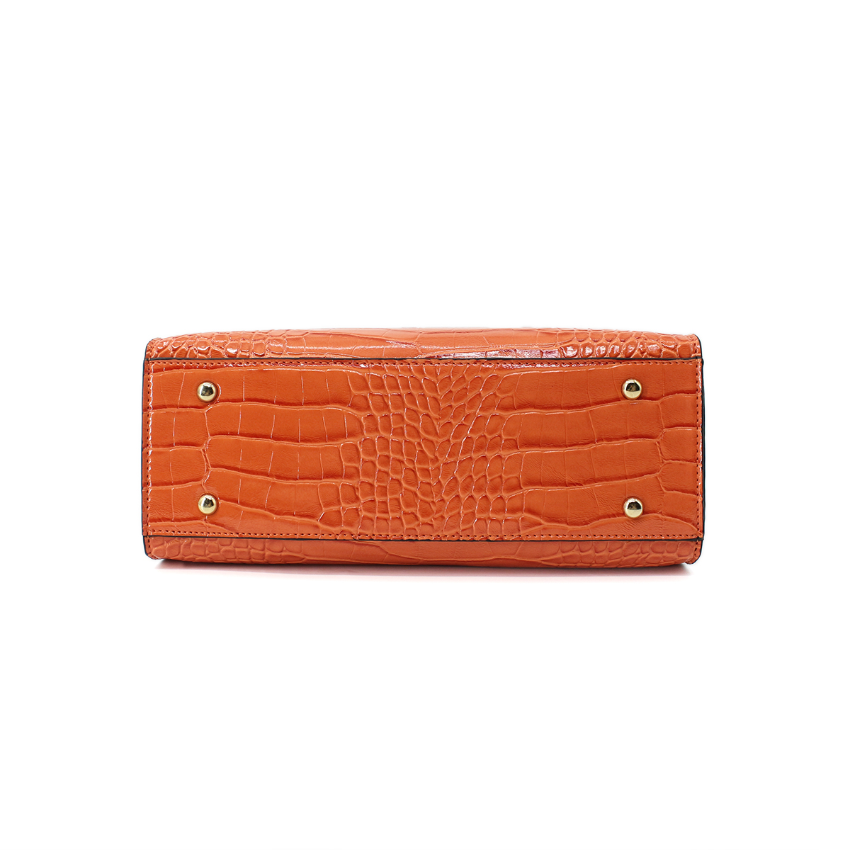 Snake Print Women Handbag Shoulder Tote Bag-Orange