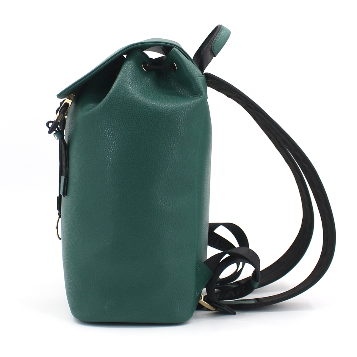 Flap Drawstring Backpack Forest Green