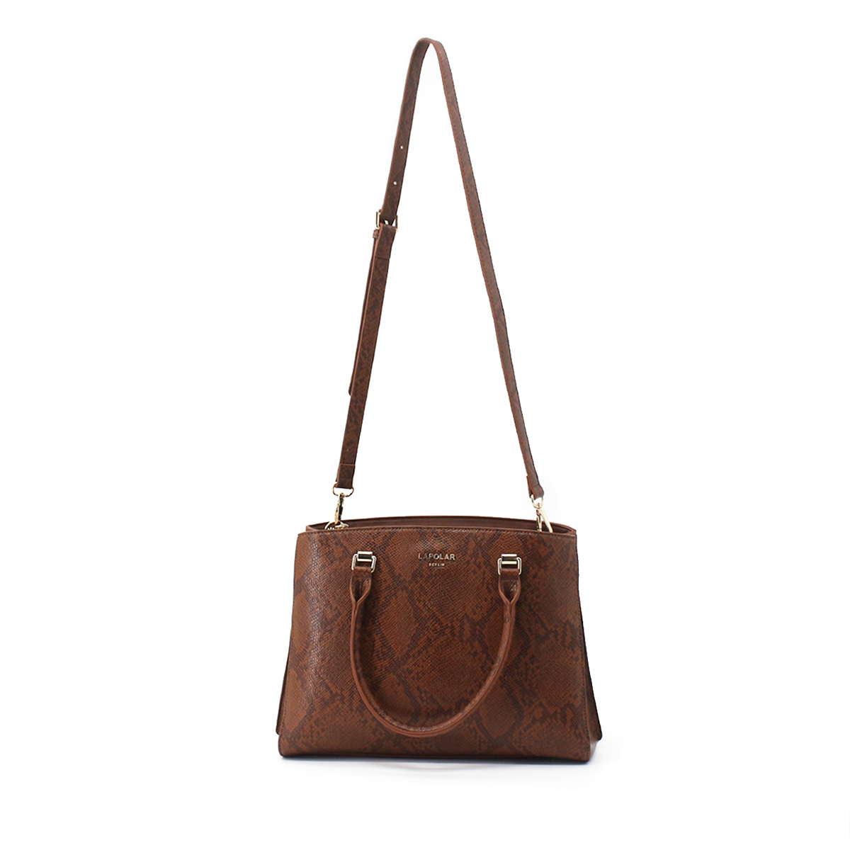 Snake Print Large Capacity Handheld Crossbody Bag