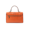 Women Snake Print Handbag Tote Bag Shoulder Bag-Orange