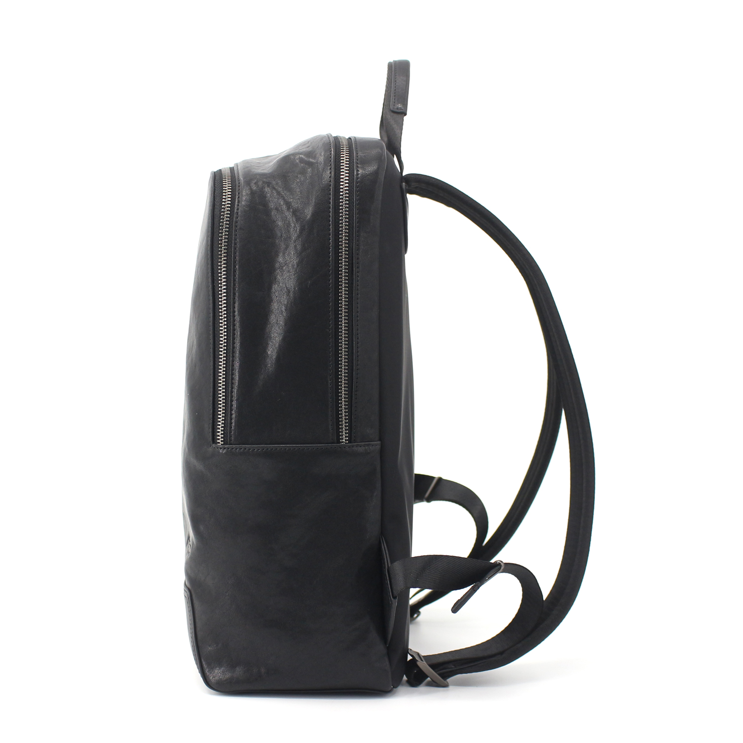 Multi-functional Oilskin Leather 15.6 Inch Laptop Backpack