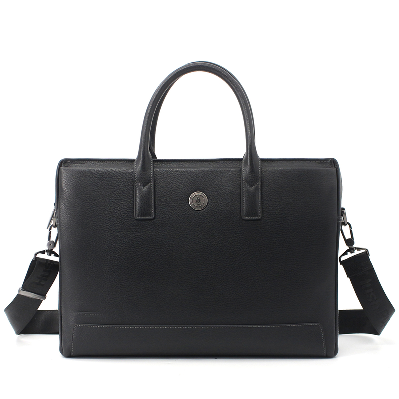 Business Genuine Leather Briefcase Laptop Handbag for Men