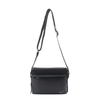 Men Fashion Shoulder Bag, Black Simple PU Leather Messenger Bag