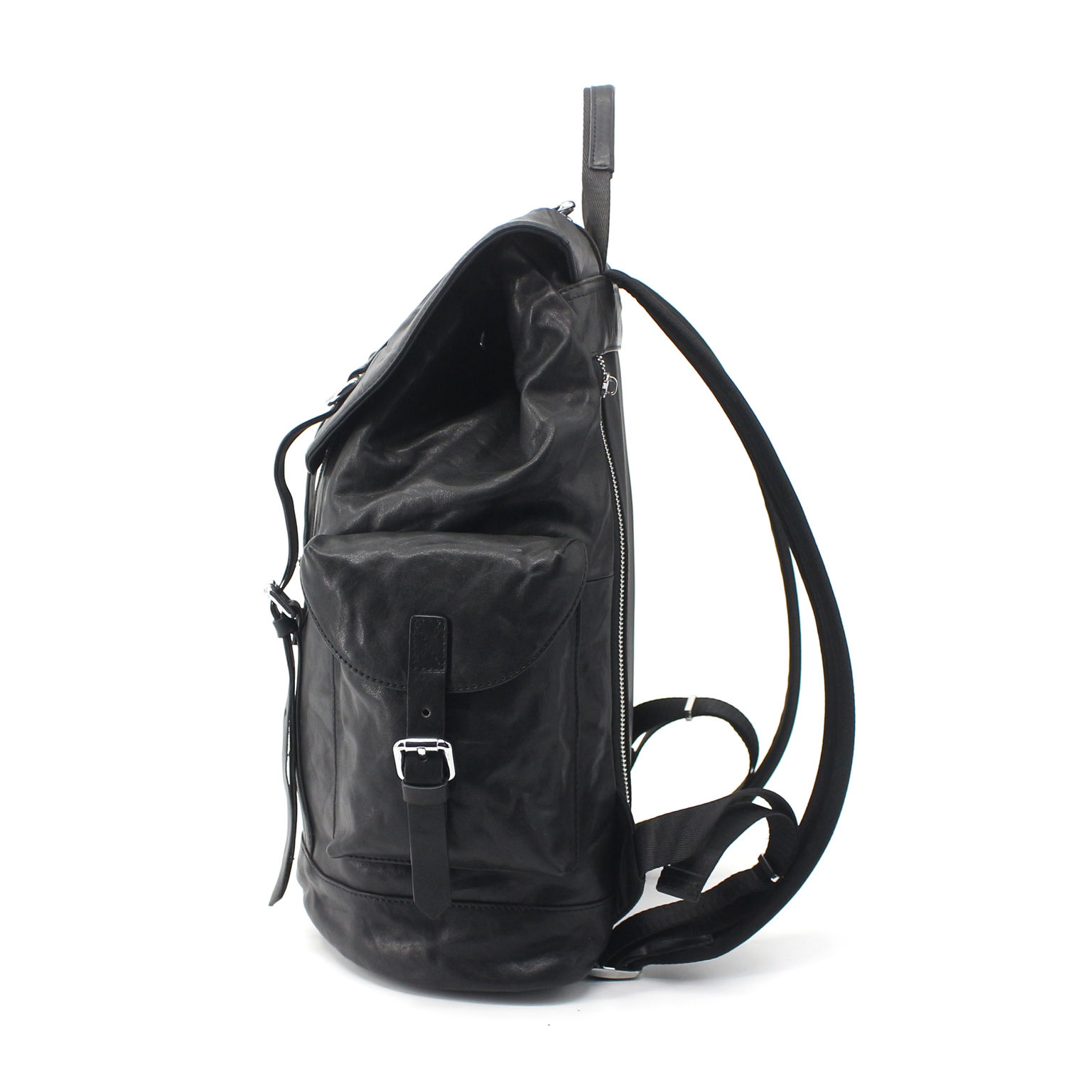 Chic Synthetic Versatile Flip Drawstring Leather Backpacks