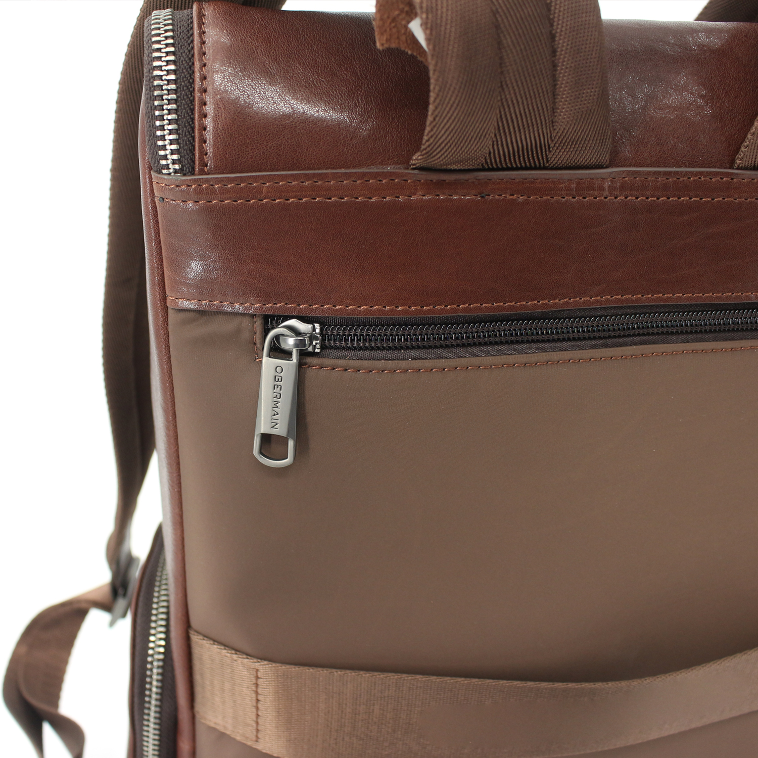 Mens Laptop Backpack Genuine Leather 15.6 inch Computer Bag