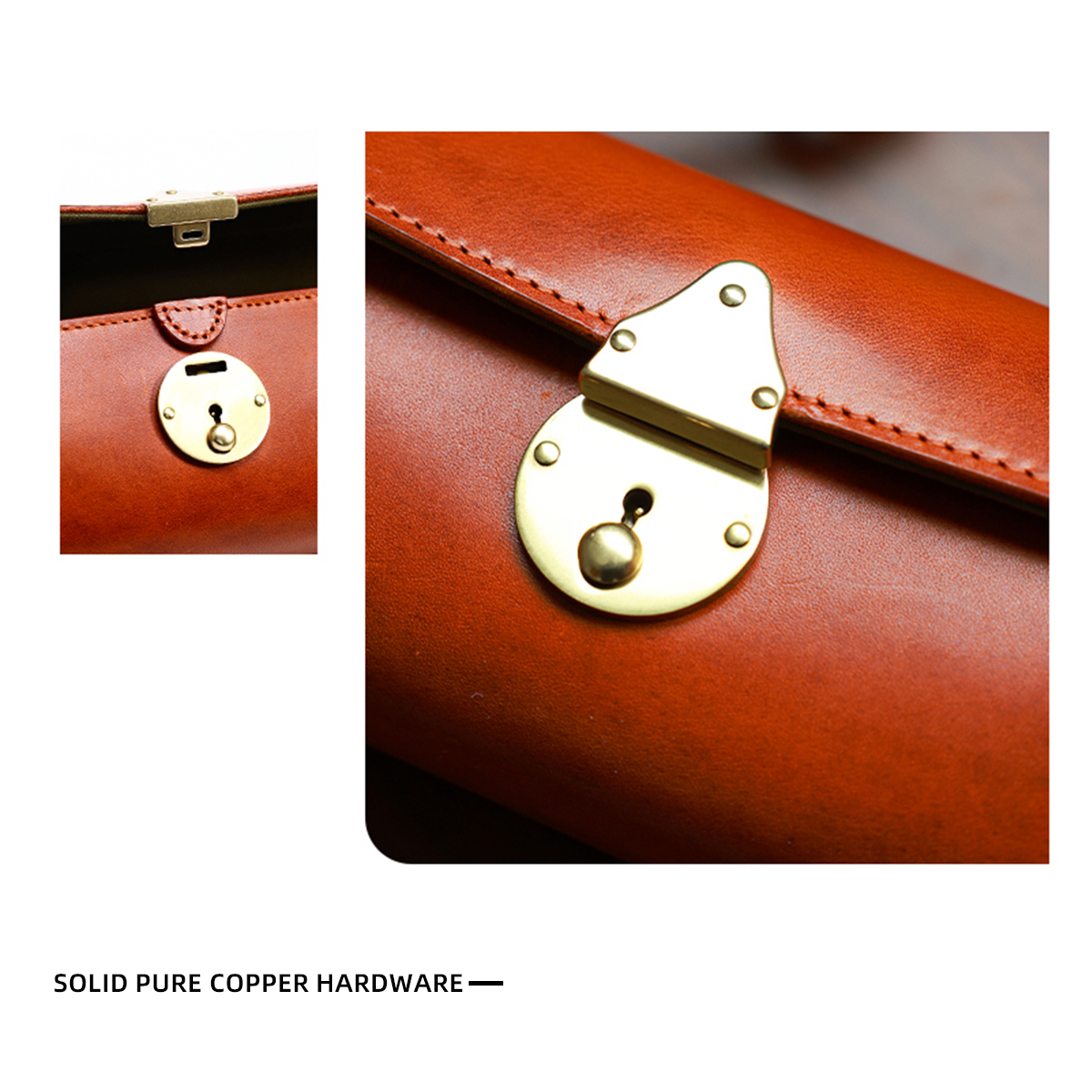 Women's Cowhide Shoulder Bag Vintage Cylindrical Bag