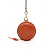 Cowhide Earphone Bag Genuine Leather Mini Pendant Small Round Bag