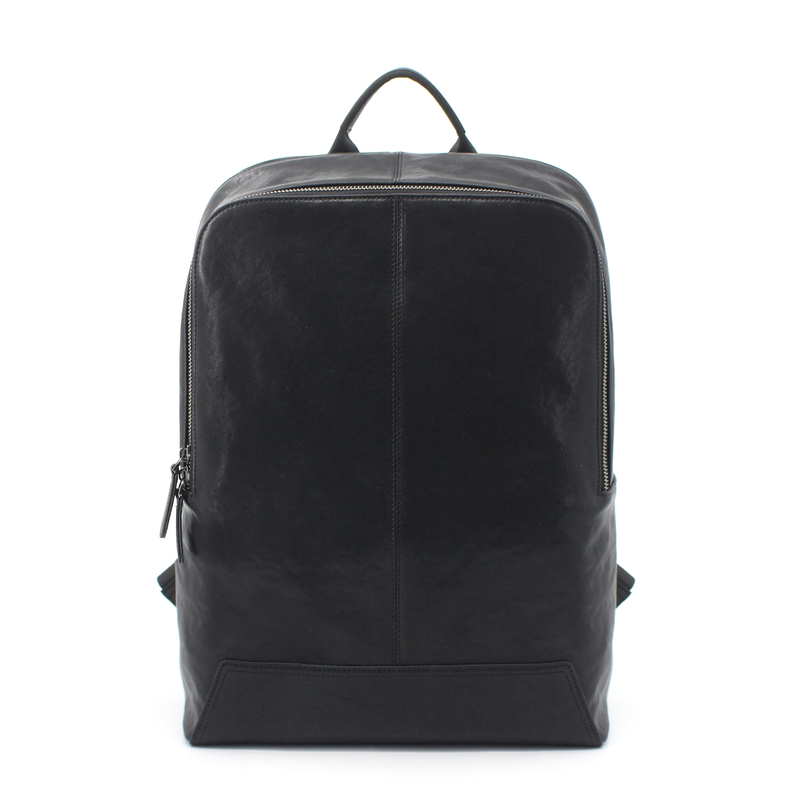 Multi-functional Oilskin Leather 15.6 Inch Laptop Backpack