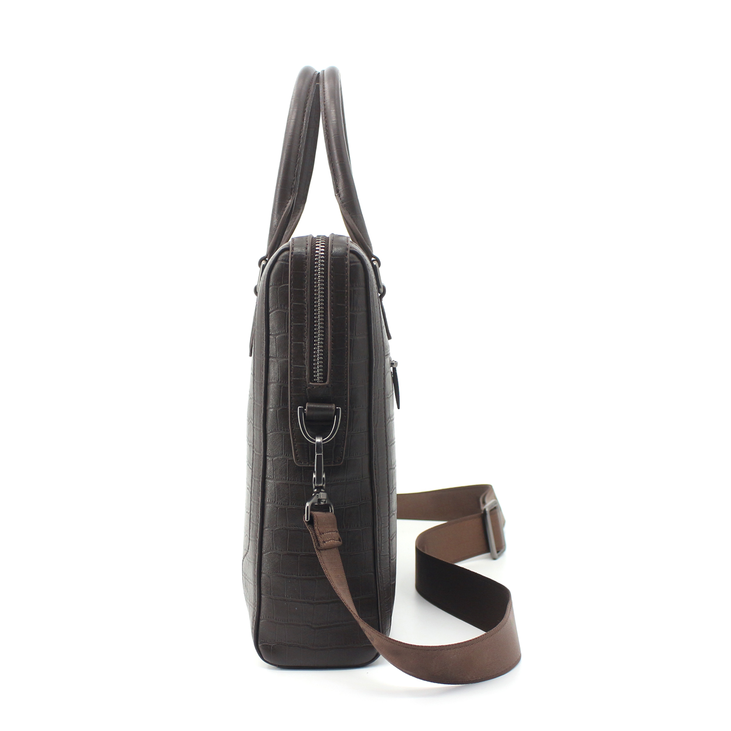 Men's Business Bag Genuine Leather Briefcase Shoulder Laptop Bag