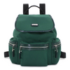 Alpine Green Nylon Leather Women Bakkpack