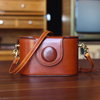 Vintage Small Camera Bag Handmade Genuine Leather Messenger Bag