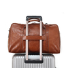 Vintage Vegetable Tanned Leather Luggage Bag Men's Handbag