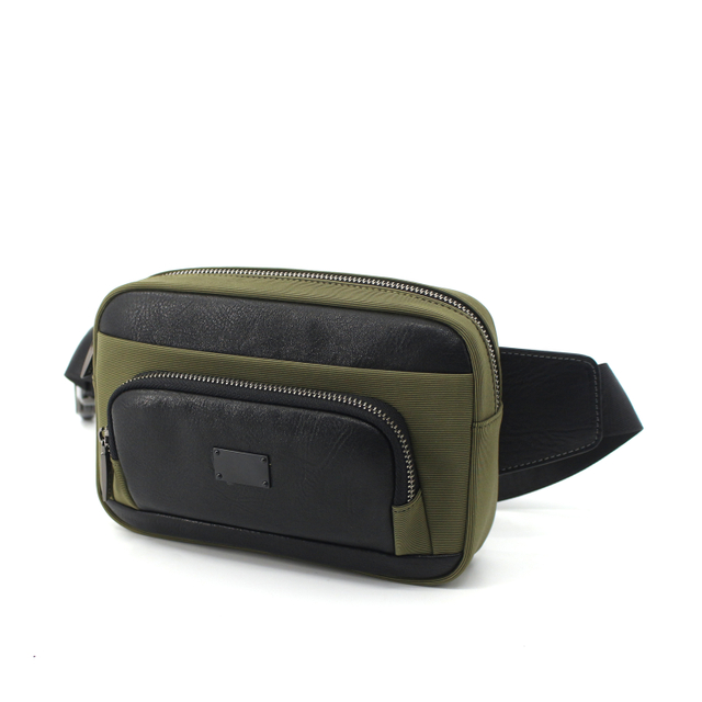 Men Army Green Belt Bag Waist Pouch Packs Crossbody Bag