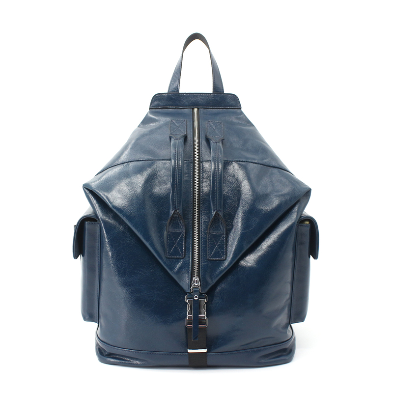 Classic Faux Expandable Oilskin Leather Backpacks