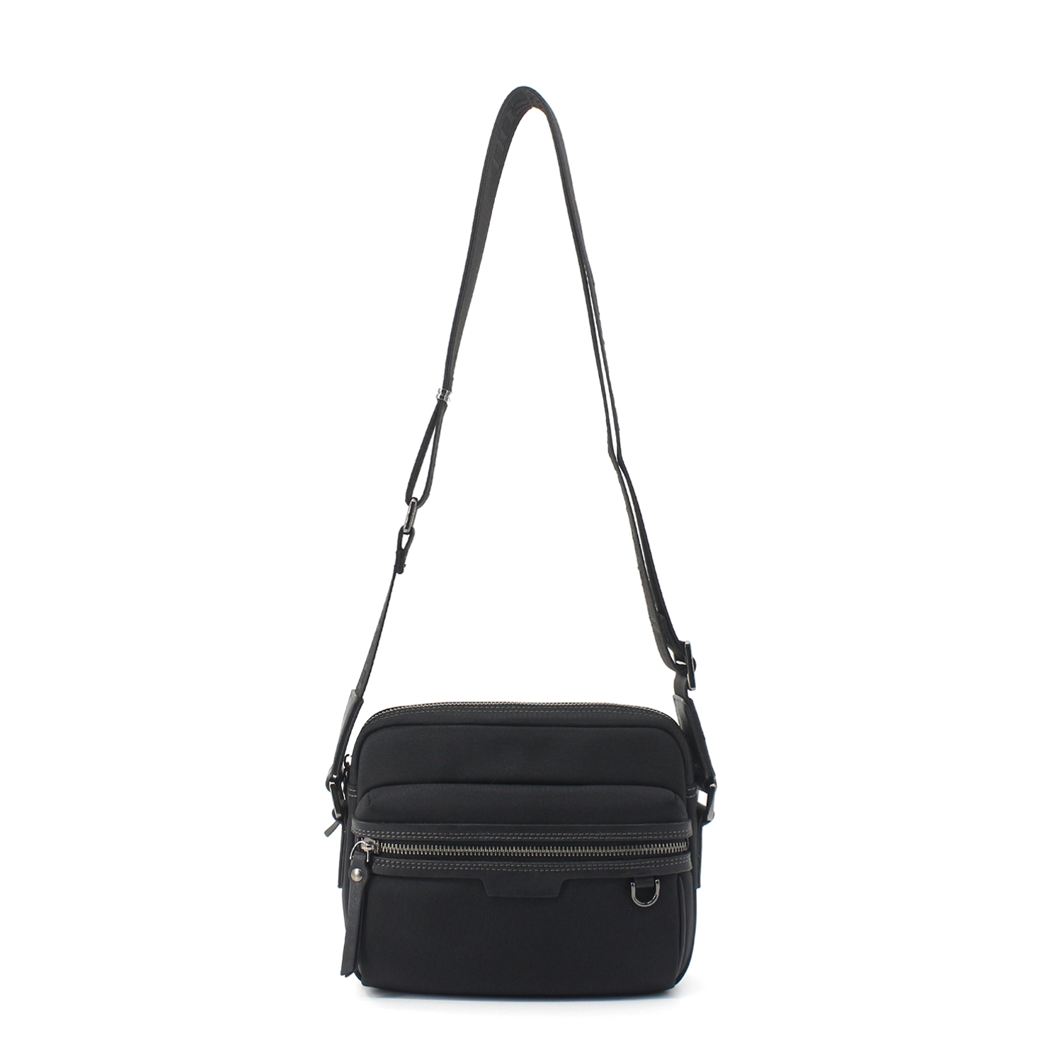 Side-back Nylon Microfiber Small Crossbody Bag Casual Shoulder Starry Sky Black 