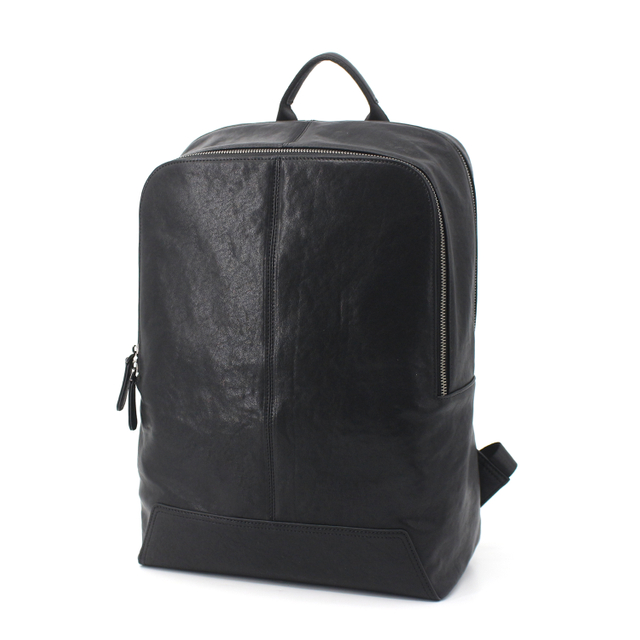Multi-functional Oilskin Leather 15.6 Inch Laptop Backpack