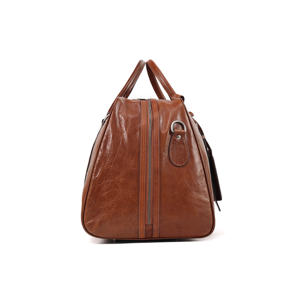 Vintage Vegetable Tanned Leather Luggage Bag Men's Handbag