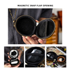 Cowhide Earphone Bag Genuine Leather Mini Pendant Small Round Bag