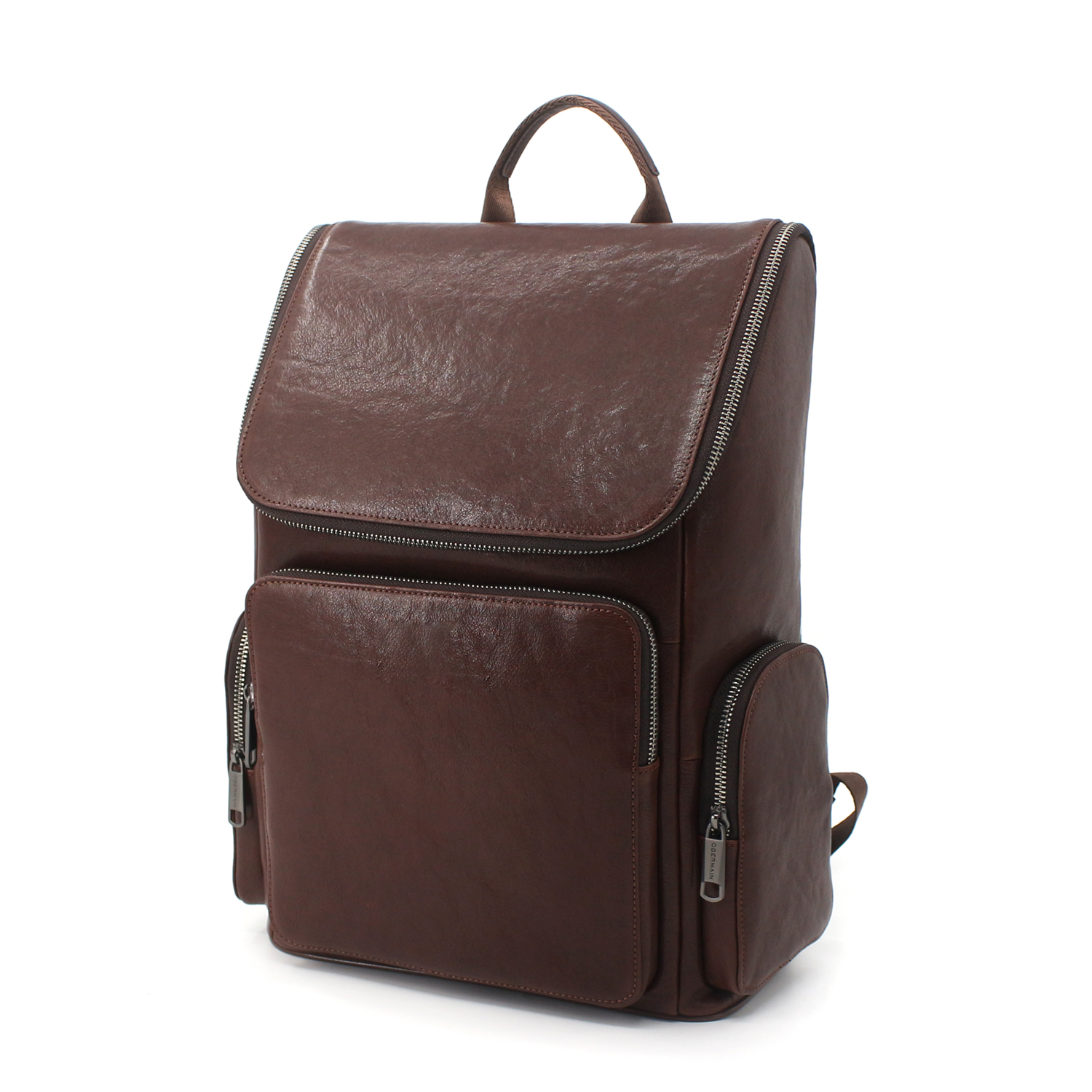 Mens Laptop Backpack Genuine Leather 15.6 inch Computer Bag