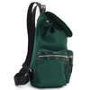Alpine Green Nylon Leather Women Bakkpack