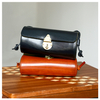 Women's Cowhide Shoulder Bag Vintage Cylindrical Bag