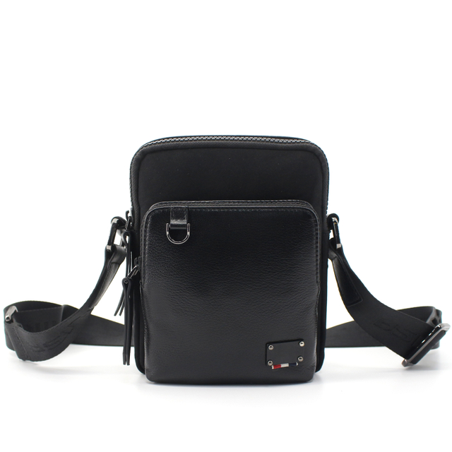 Man Purses and Mini Genuine Leather Messenger Shoulder Bag