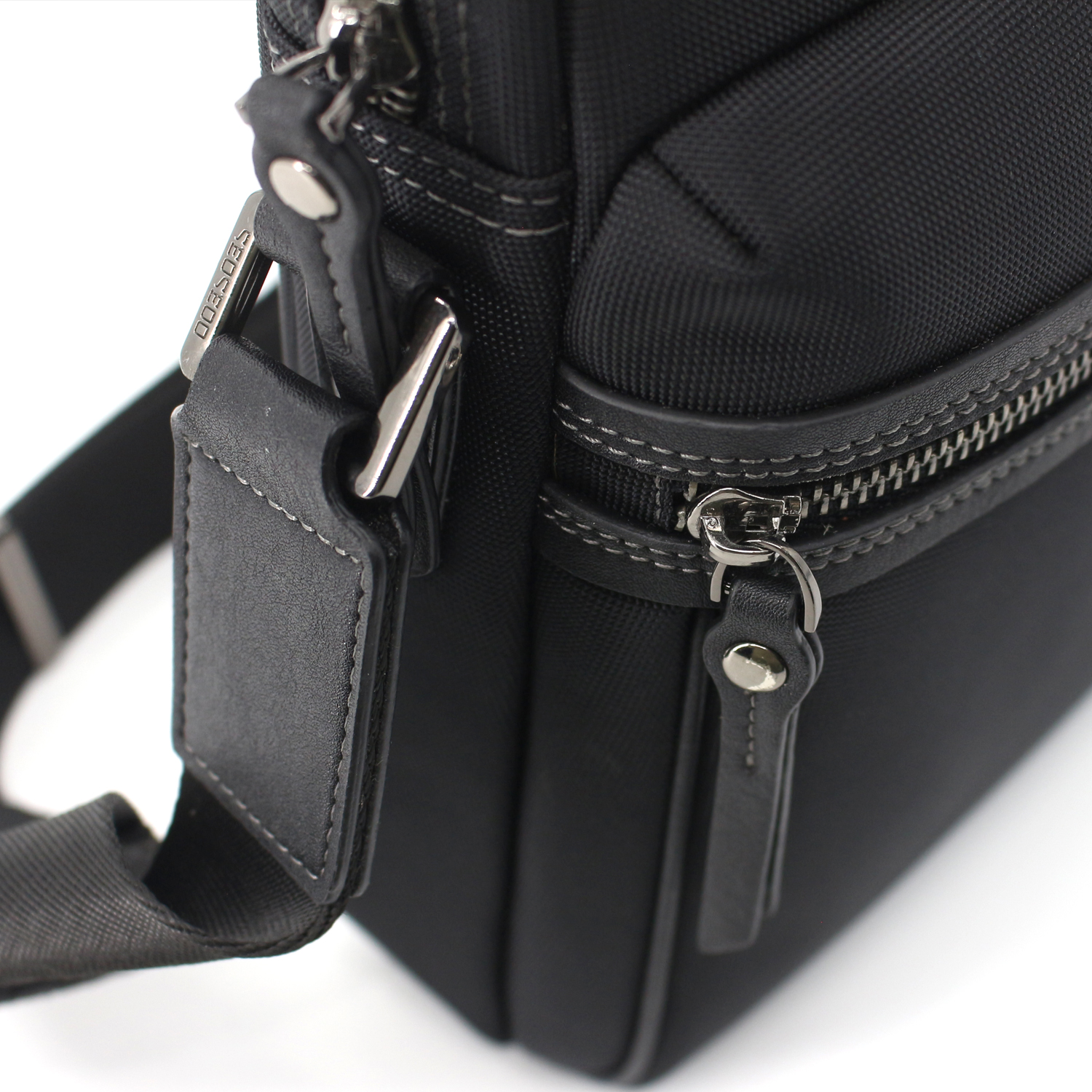 LAPOLAR Men's Messenger Bag,Black Shoulder Bag for Men