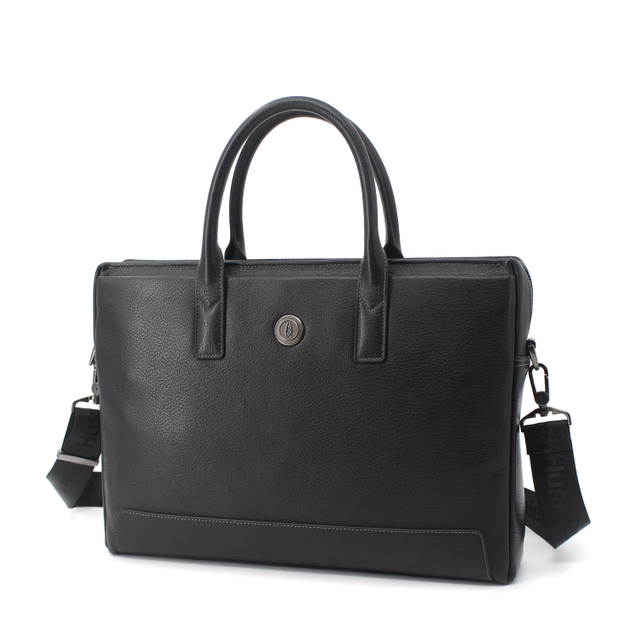 Business Genuine Leather Briefcase Laptop Handbag for Men