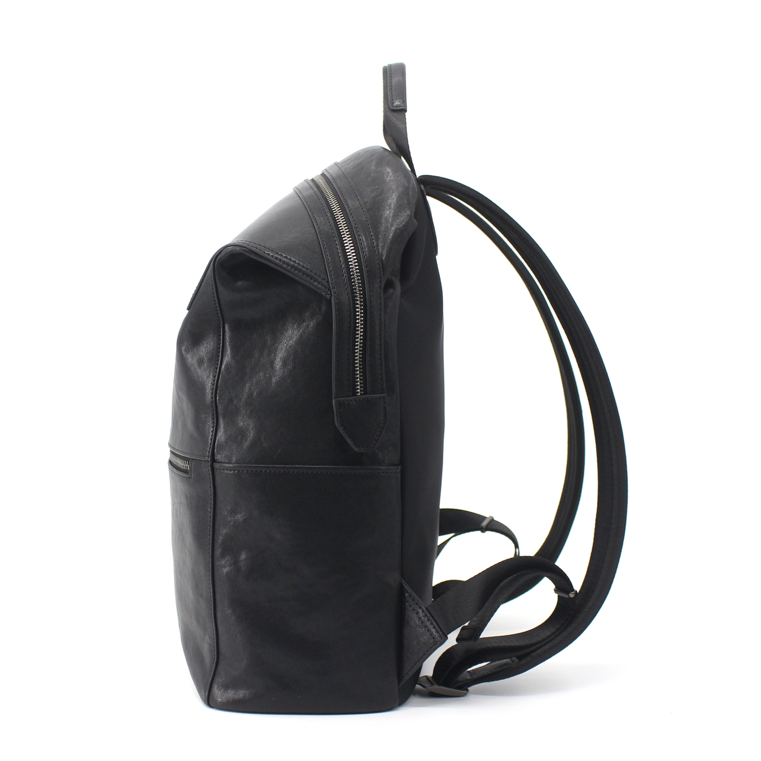 Oilskin Leather Backpack 15.6" Laptop Computer Shoulder Bag for Men
