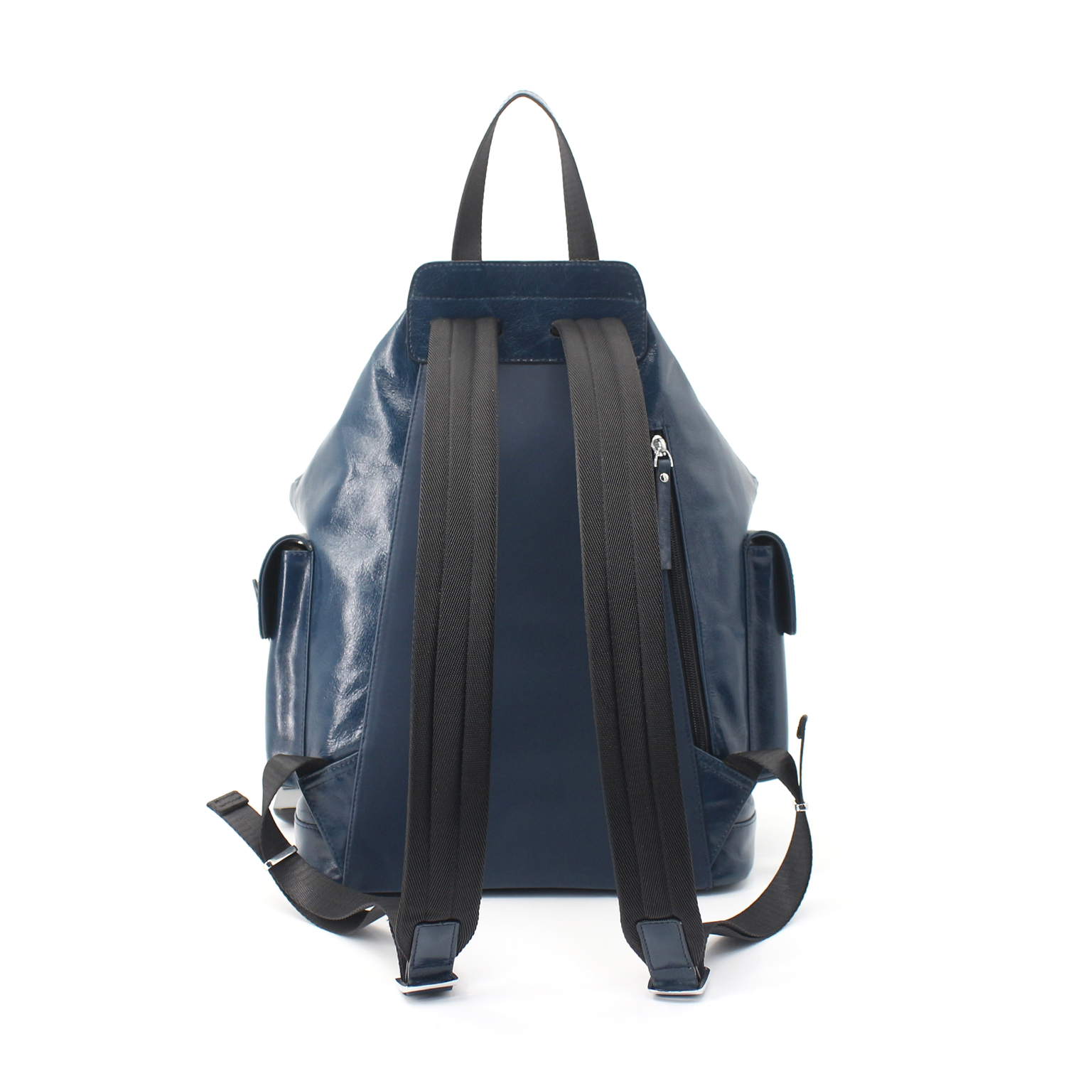 Classic Faux Expandable Oilskin Leather Backpacks