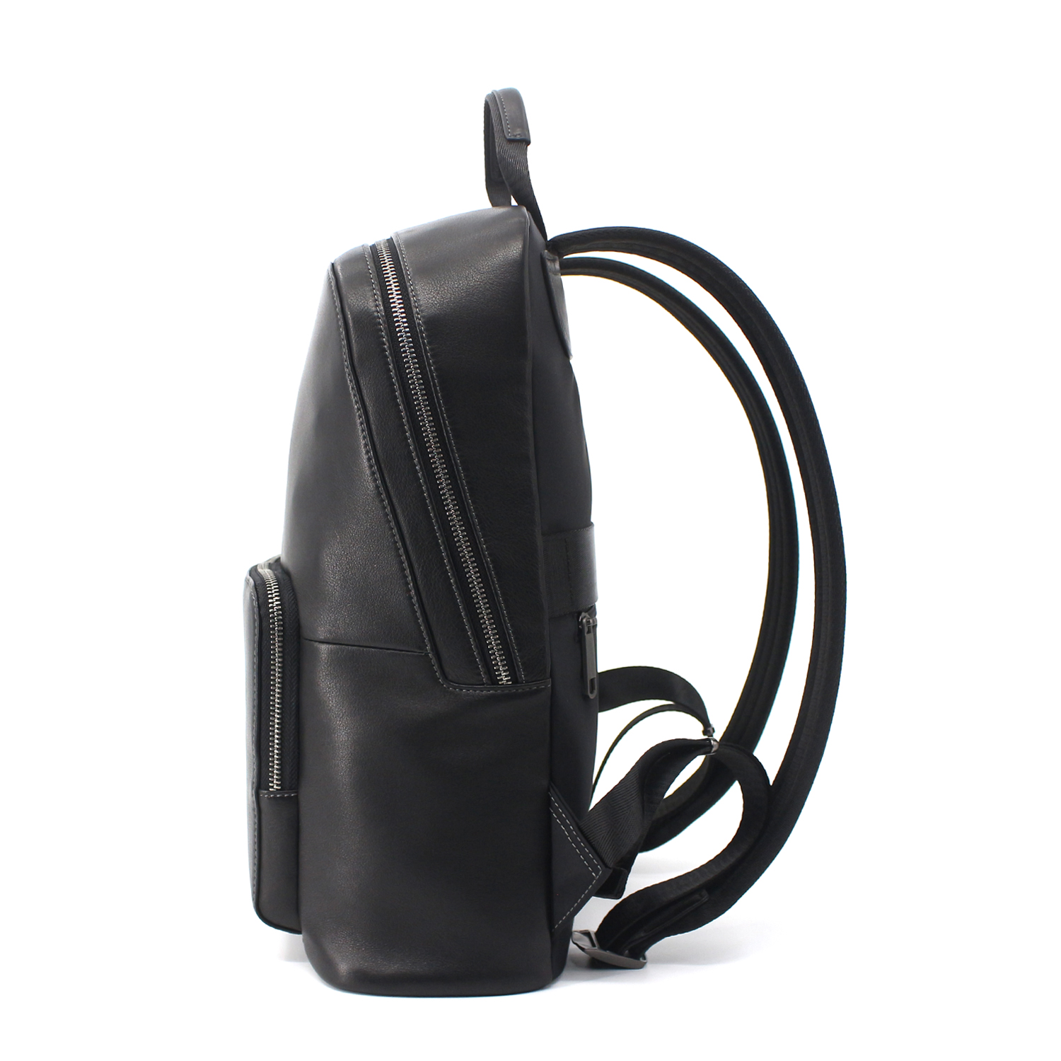 Men's Microfiber Leather Backpack 15.6 inch Laptop Backpack