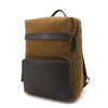 Carry-On Travel Backpack for Men, Microfiber Canvas Casual Rucksack