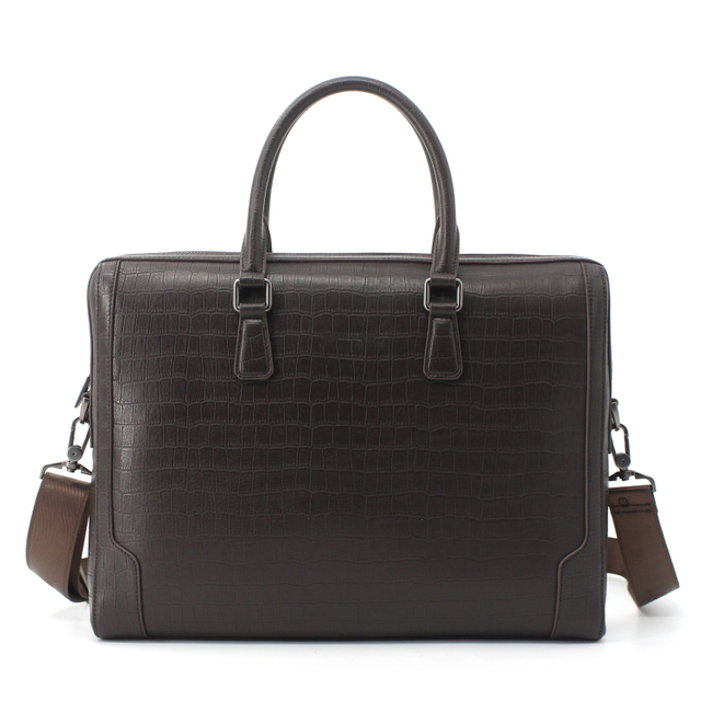 Men's Business Bag Genuine Leather Briefcase Shoulder Laptop Bag