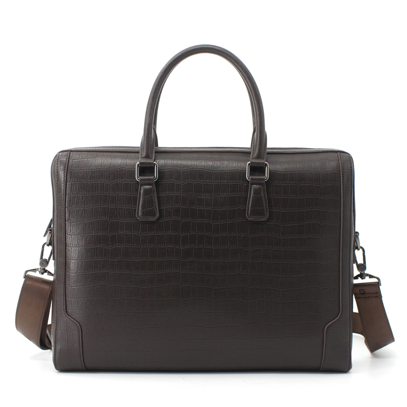 Men's Business Bag Genuine Leather Briefcase Shoulder Laptop Bag