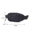 Men's Multifunctional Waist Bag Sports Microfiber Crossbody Bag