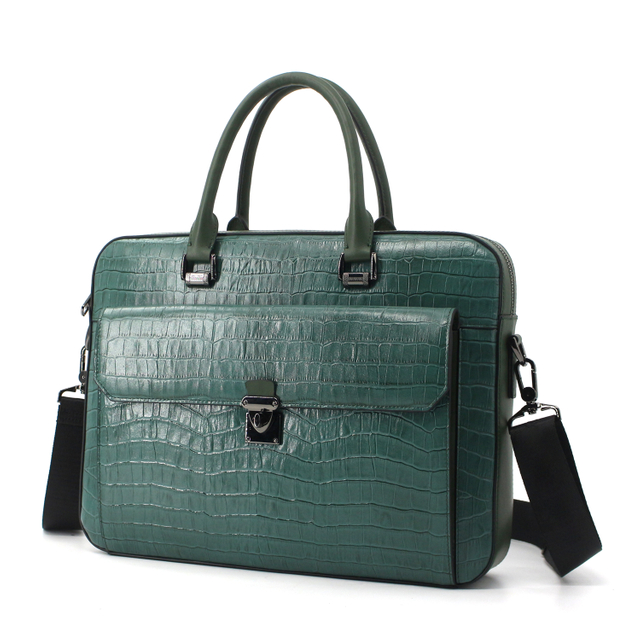 Genuine Leather Briefcas Business Shoulder Bag for Men