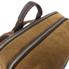 Carry-On Travel Backpack for Men, Microfiber Canvas Casual Rucksack