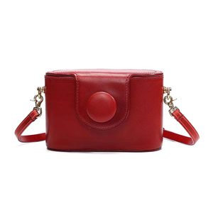 Vintage Small Camera Bag Handmade Genuine Leather Messenger Bag