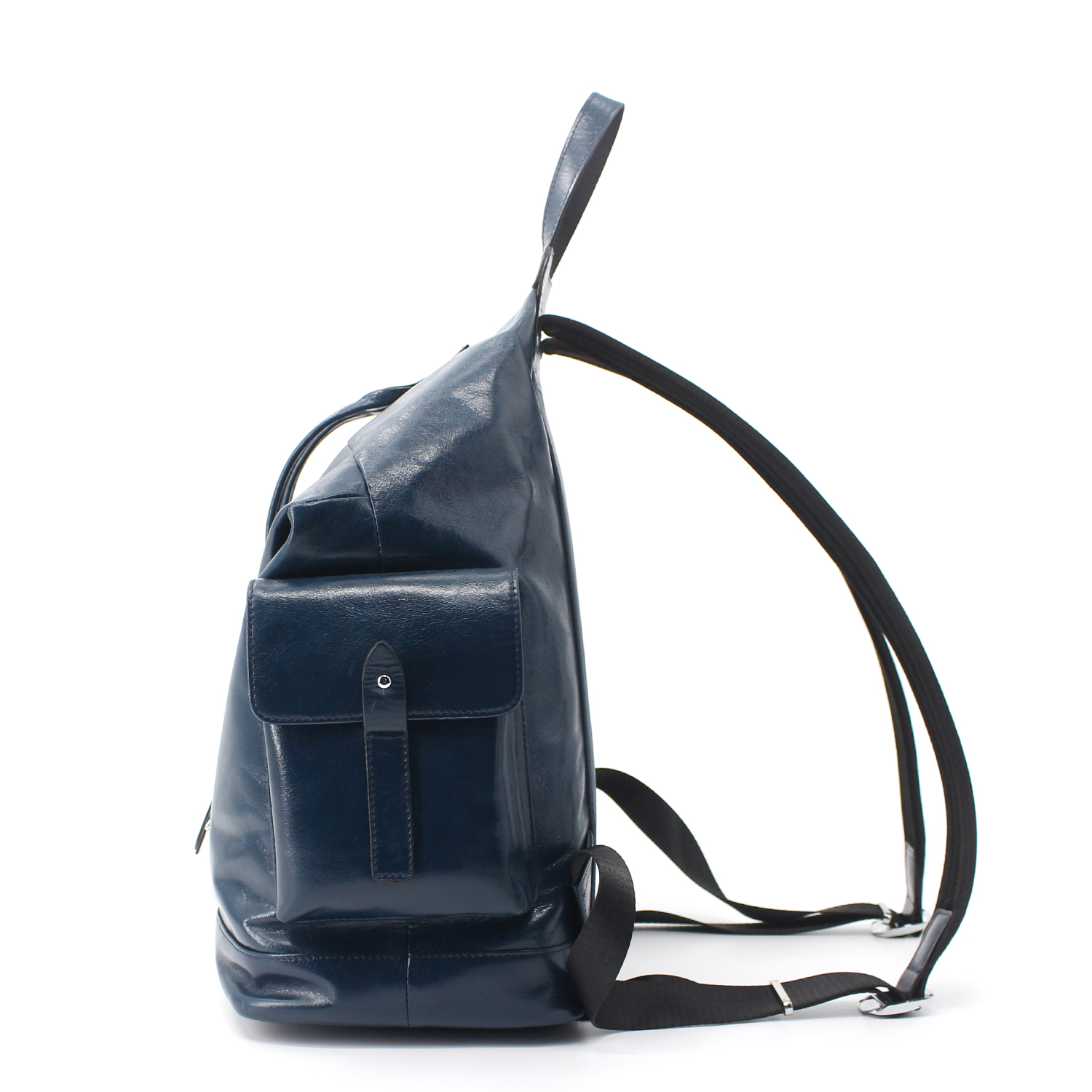 Classic Faux Expandable Oilskin Leather Backpacks